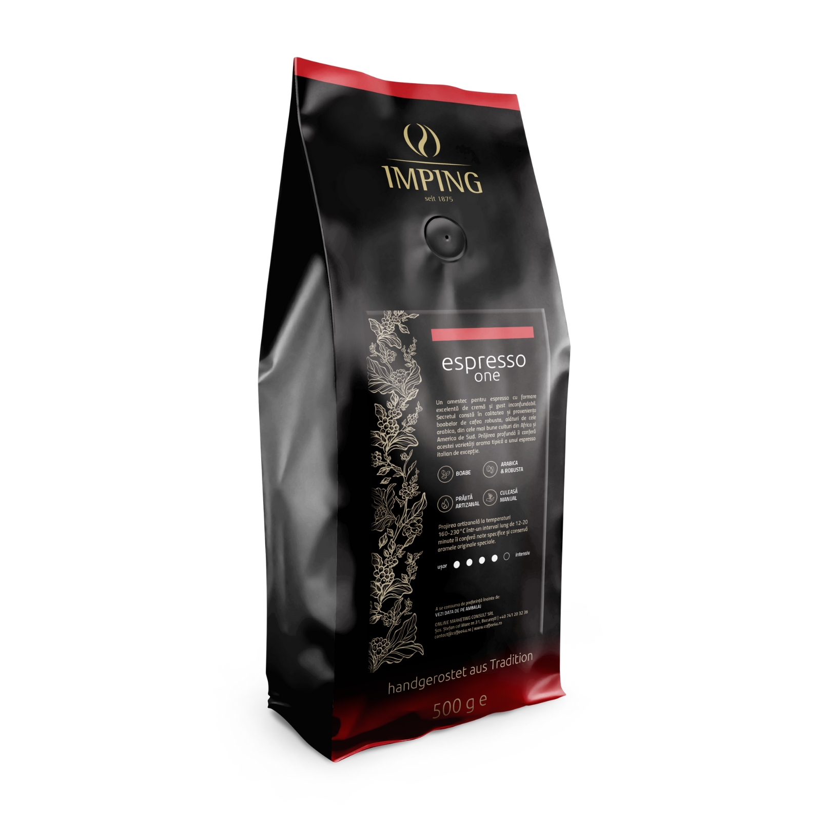 Espresso One cafea boabe Imping 500g