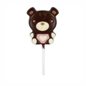 Lollipop urs ciocolata neagra 30g