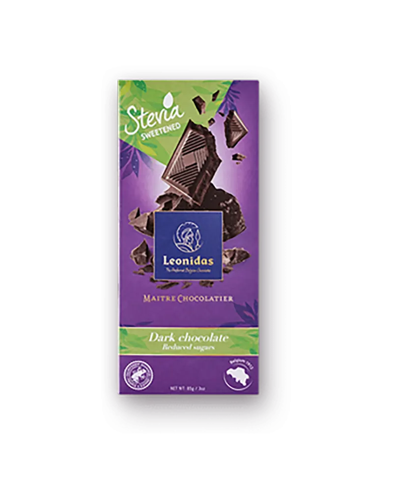 Tableta ciocolata neagra Stevia 85g