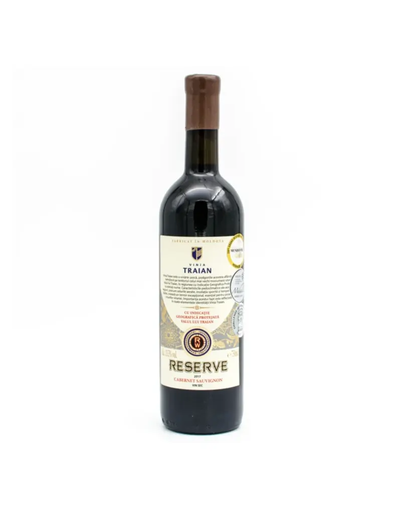 Vin rosu sec Cabernet Sauvignon RESERVE 0.75l - Vinia Traian