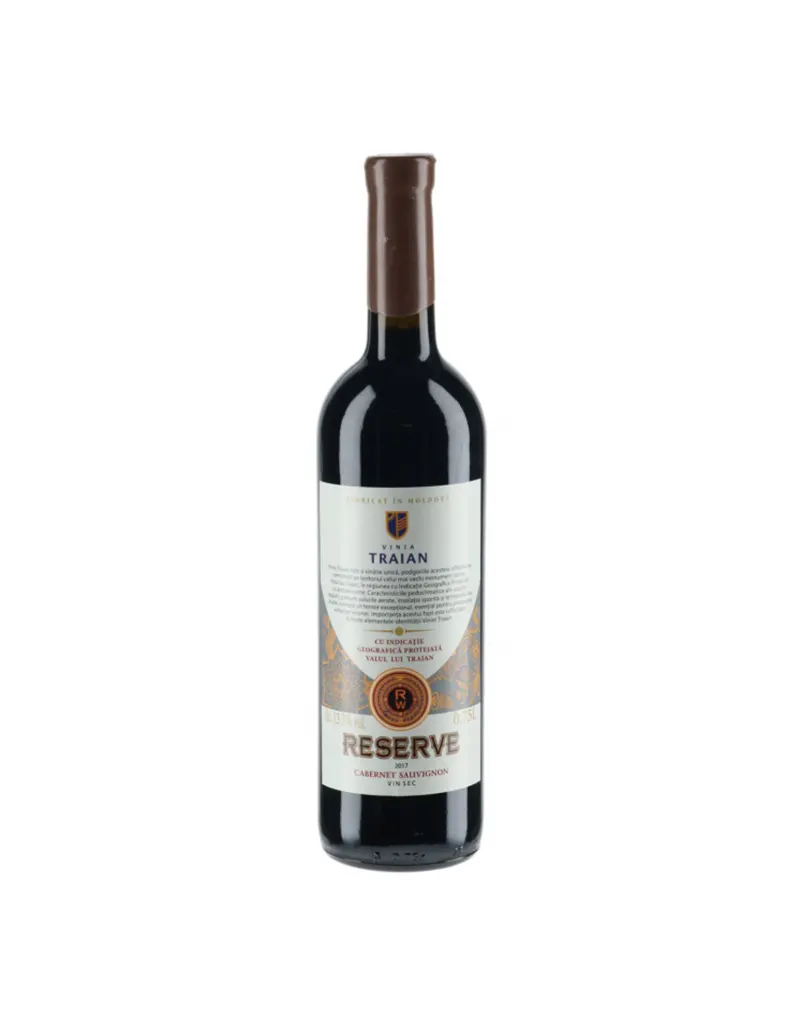 Vin rosu sec Cabernet Sauvignon RESERVE 0.75l - Vinia Traian - imagine 4
