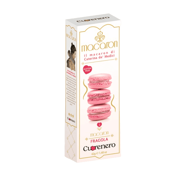 Macaron capsuni 42g